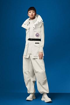 Chamarras Canada Goose Mujer México - Chaka Chalecos Blancos ZD6403257